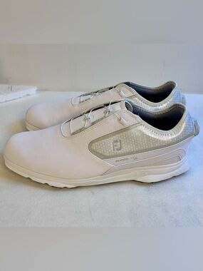 New FootJoy Men's Superlites XP BOA Golf Shoes / White / 11.5M